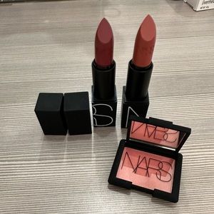 NARS - Two lipsticks and one blush. NEVER USED. Brand new, without boxes.